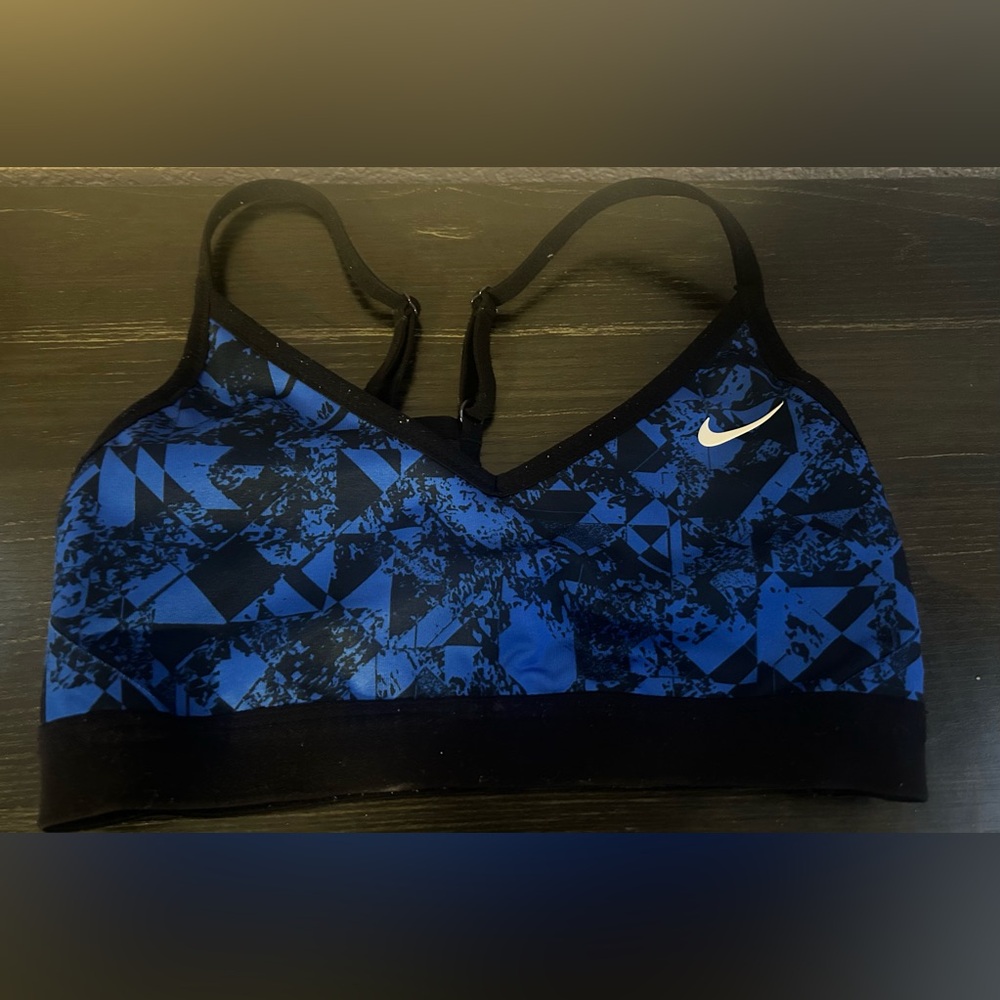 Nike Pro Indy Sports Bra Women's Size Small Racerback Blue